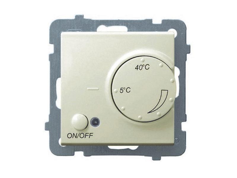 AS Regulator temperatury-termostat z czujnikiem napowietrznym ecru RTP-1GN/m/27 OSPEL-0