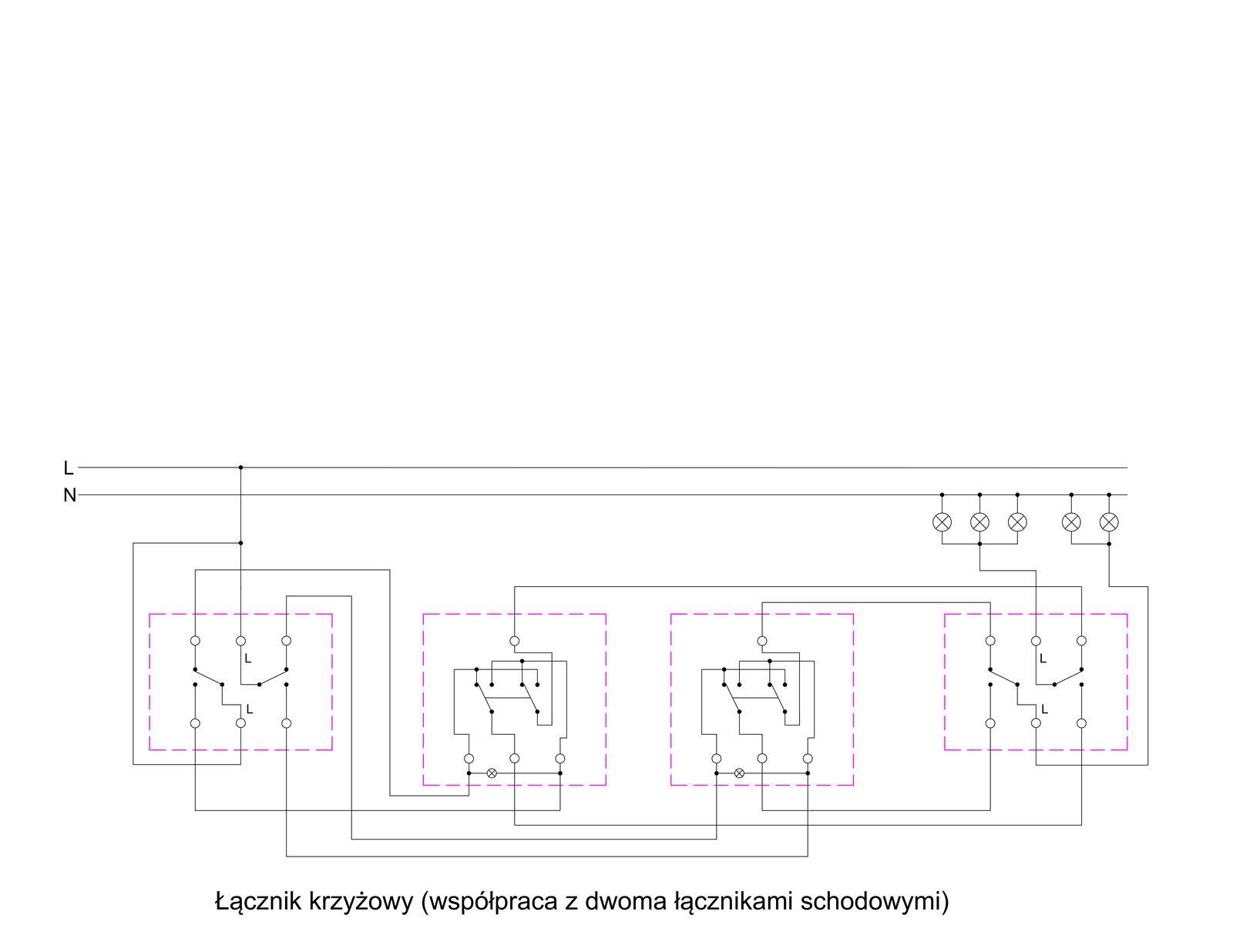 IMPRESJA Wyłącznik krzyżowy 1 pojedynczy ecru ŁP-4Y/m/27 OSPEL-7