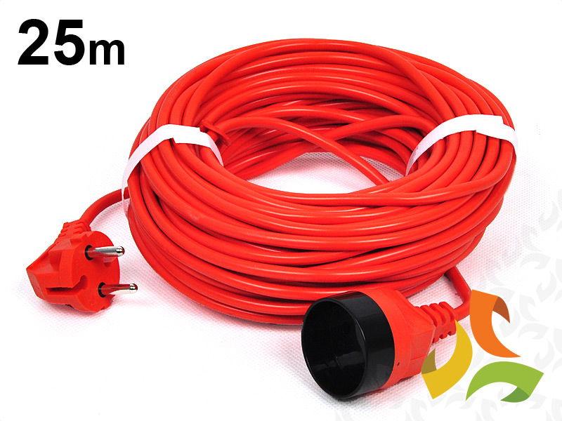 Przedłużacz kosiarkowy ogrodowy 25m 1 gniazdo 2x1mm2 PK-1025 ELGOTECH-1