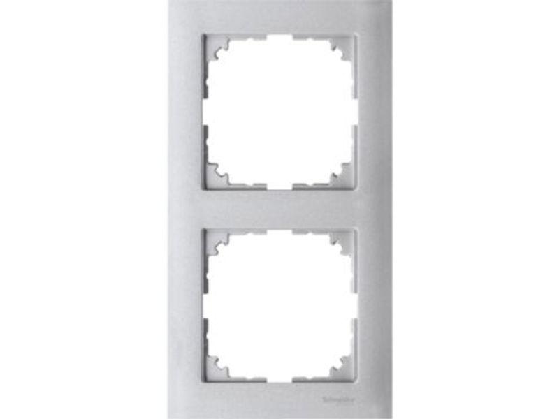 MERTEN M-PURE Ramka 2 podwójna aluminium MTN4020-3660 SCHNEIDER ELECTRIC