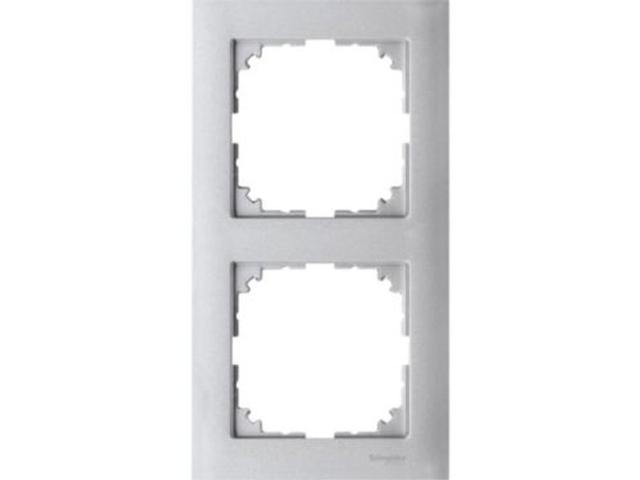 MERTEN M-PURE Ramka 2 podwójna aluminium MTN4020-3660 SCHNEIDER ELECTRIC