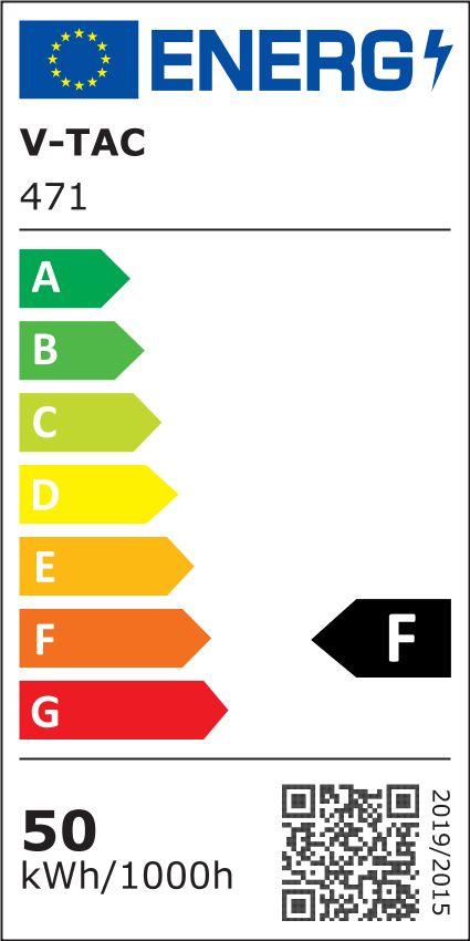 VT-50-S 50W Naświetlacz LED SMD z czujnikiem ruchu Chip SAMSUNG barwa: 6400K obudowa: czarna 471 V-TAC-1