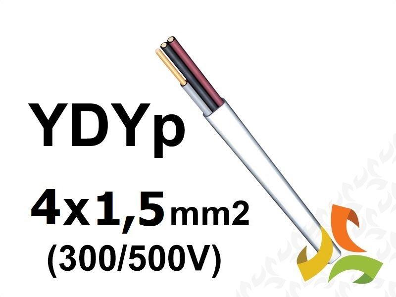 Przewód YDYpżo 4x1,5 mm2 (300/500V) instalacyjny płaski (krążki 100m) G-005675 TELEFONIKA-0