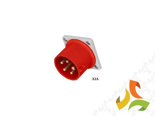 Wtyczka izolacyjna tablicowa prosta 32A/5p/400V WTP-32A/5 wtyk siłowy IP44 922035 ELETROMET