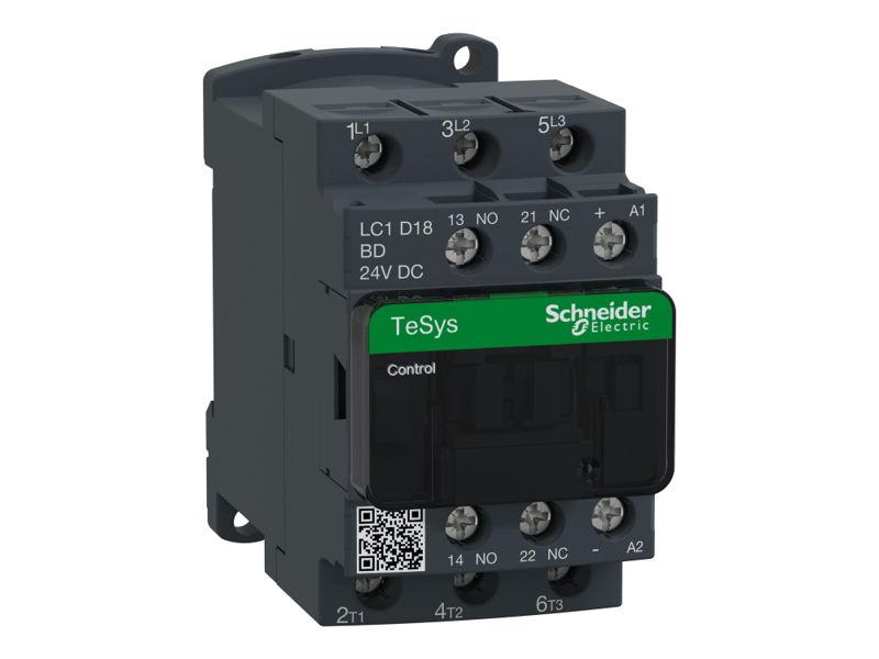 Stycznik mocy 24V DC 2NO+2NC 32A TeSys D AC3 LC1D18BD SCHNEIDER ELECTRIC