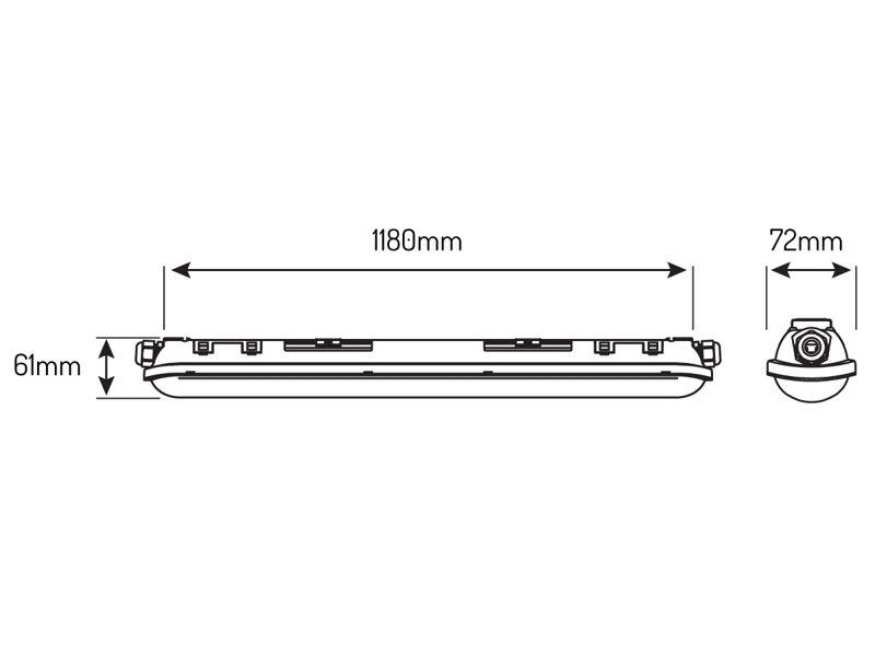 Oprawa hermetyczna LED 1200 mm LINKER tri-proof 30W 150lm/W 4500lm 4000K IP65 203709 LED LINE-1