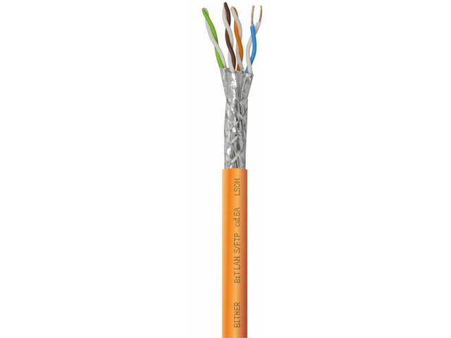 Kabel S/FTP kat.6A LSOH 4x2x23AWG bezhalogenowy pomarańćzowy (bębnowy) BiTLAN TI0081 BITNER