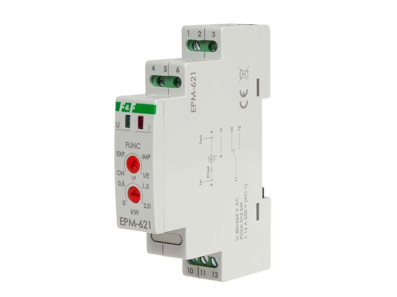 Elektroniczny przekaźnik mocy pobranej i oddanej do sieci moc mierzona 0-2 kW EPM-621 F&F FILIPOWSKI-0