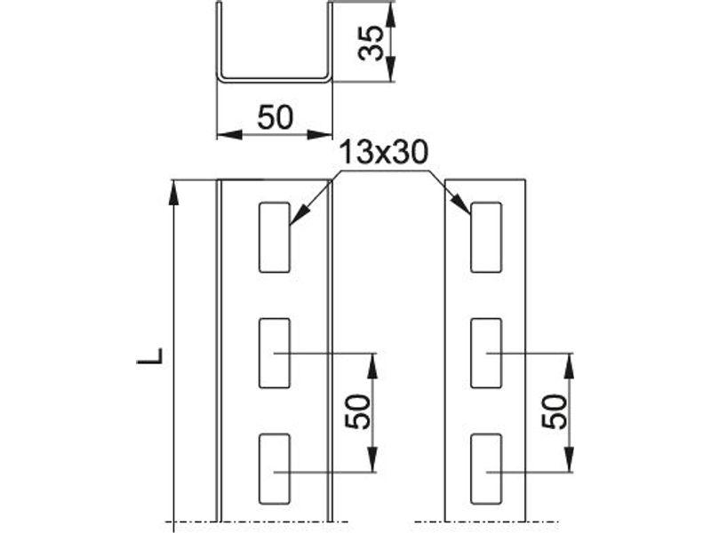 Ceownik CC50H35/1MC 895335 BAKS-1