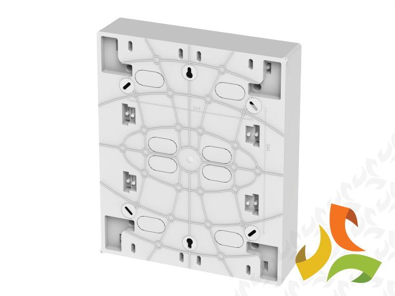 Rozdzielnica natynkowa 24 modułowa 2x12 drzwi transparentne IP40 ECONOMIC BOX RN N+PE 2505-01 ELEKTRO-PLAST NASIELSK-4