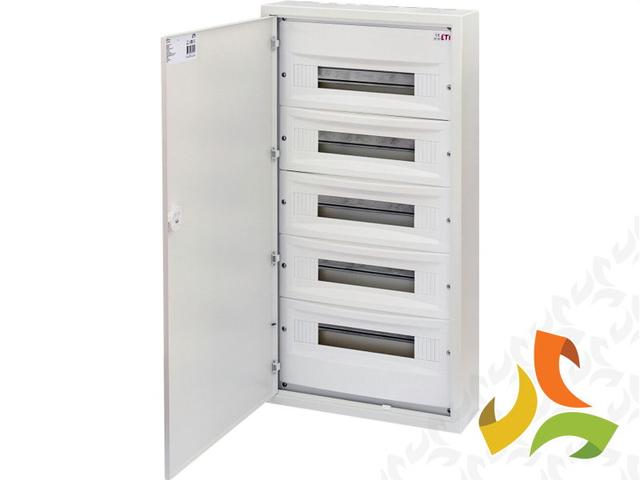 Rozdzielnica natynkowa 90 modułowa 5x18 drzwi metal IP30 WRP18-5 001101385 ETI