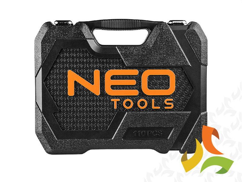 Zestaw klucze nasadowe 110 el. 1/4" 1/2" CrV 08-666 NEO TOOLS-1