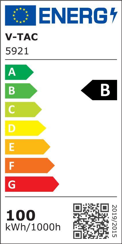VT-49161 100W Naświetlacz LED SMD barwa: 6400K obudowa: czarna skuteczność 160lm/W 5921 V-TAC-1