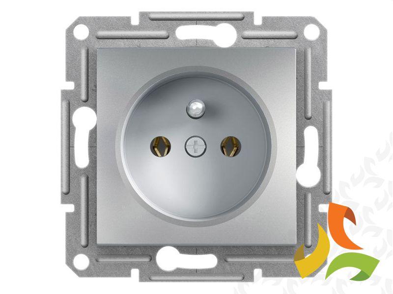 ASFORA Gniazdo pojedyncze z uziemieniem aluminium EPH2800161 SCHNEIDER ELECTRIC-1