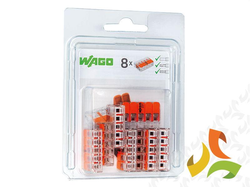 (blister 8szt) Złączka instalacyjna, szybkozłączka 5 x 0,2 - 4mm2 221-415 WAGO