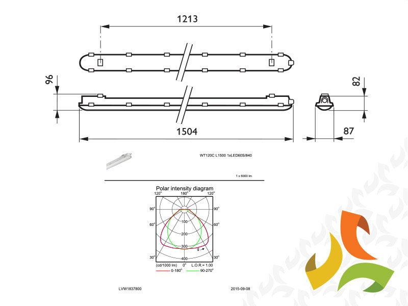 HE. Oprawa WT120C G2  LED40S/840 PSU  L1-7