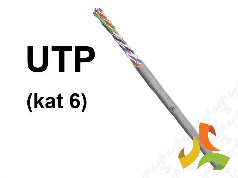 Kabel UTP kat.6 4x2x0,5 szary (bębnowy) G-023672 TELEFONIKA-1