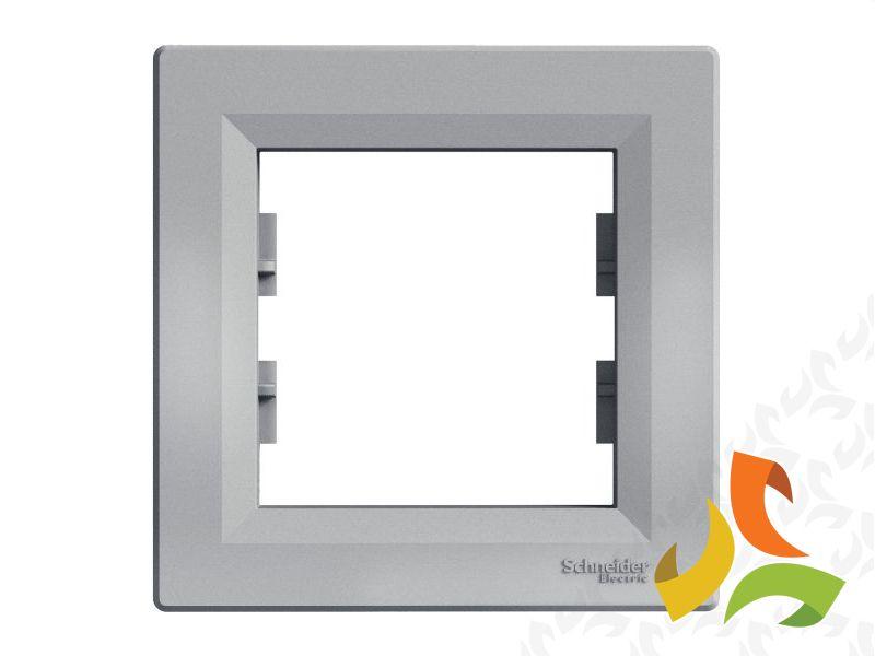 ASFORA Ramka 1 pojedyncza pozioma aluminium EPH5800161 SCHNEIDER ELECTRIC-1