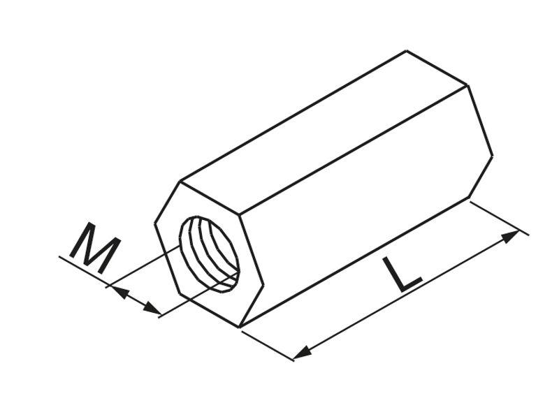 Nakrętka łącznikowa NLM10 650303 BAKS-1