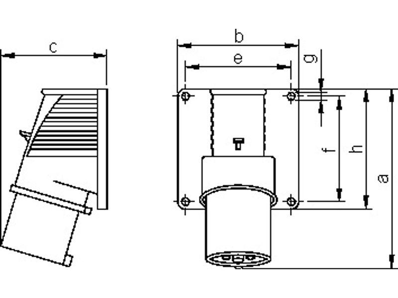 Wtyczka izolacyjna odbiornikowa 16A/3/250V IP44 3629-220 TAREL-1