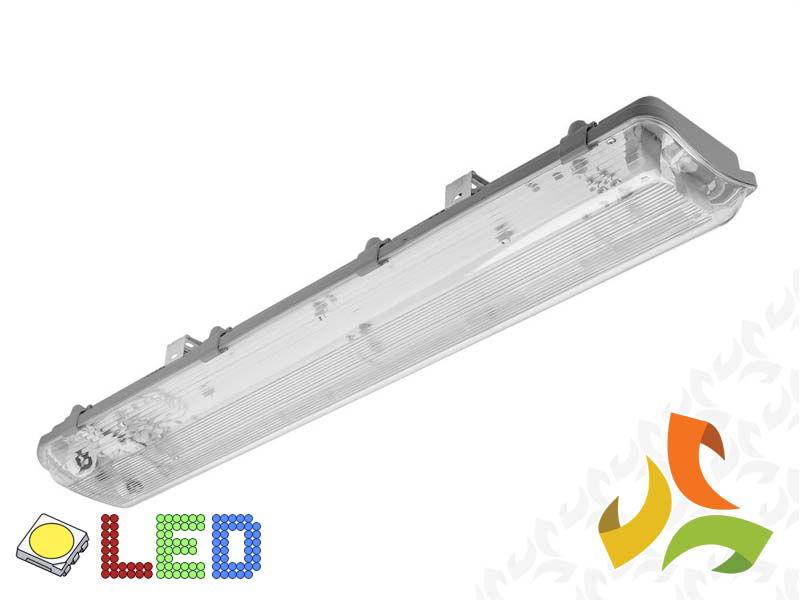 Oprawa hermetyczna LED 2x36W 1270mm T8 LED-J G-TECH G13 IP65 szara GT-HER2X36-00 GTV-1