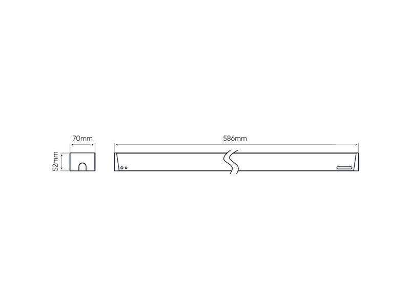 Oprawa liniowa PRIME FUSION 20W 4000K 2600lm 600mm klosz PC 475466 LED LINE-1