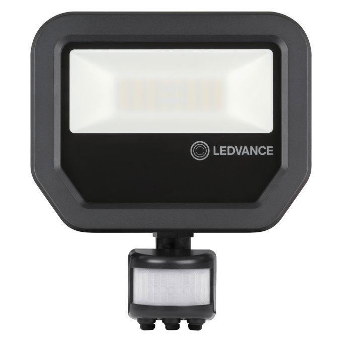 Naświetlacz LED z czujnikiem ruchu FLOODLIGHT SENSOR FL PFM 20W 4000K SYM 100S BK 2400 lm IP65 czarny 4058075460959 LEDVANCE-1