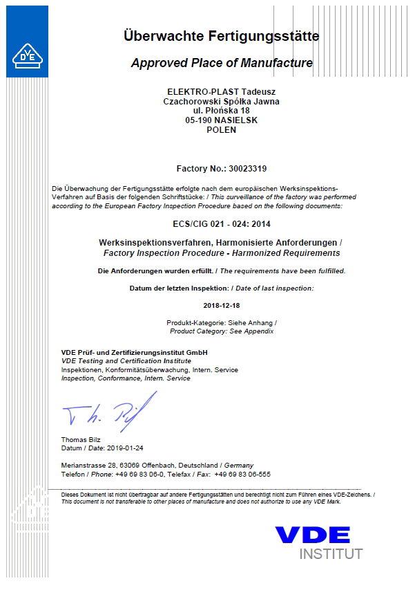 Rozdzielnica multimedialna 24 modułowa 2x12M MSF RP IP30 drzwi białe wentylowane 2012-00 ELEKTRO-PLAST NASIELSK-4