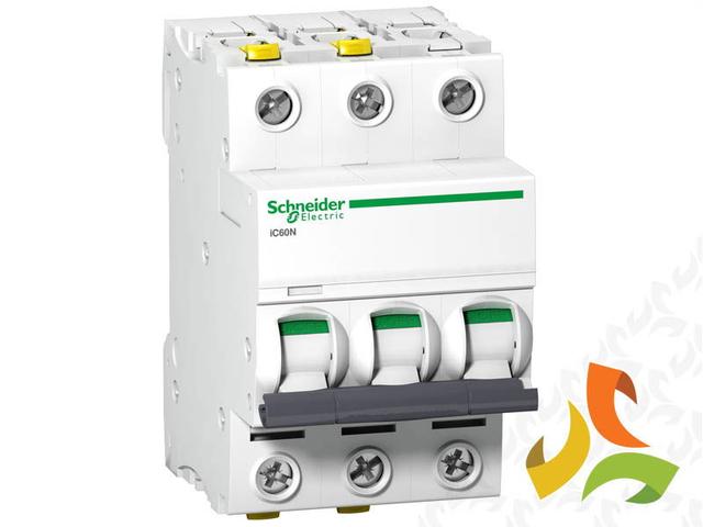 Wyłącznik nadprądowy C 20A 3P 6kA iC60N Acti9 A9F04320 SCHNEIDER ELECTRIC