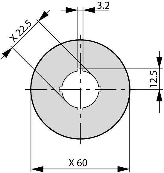 Szyld, tabliczka opisowa M22-XBK1,do przycisku M22-PV.. w 4 językach, fi60 216483 EATON-MOELLER-1