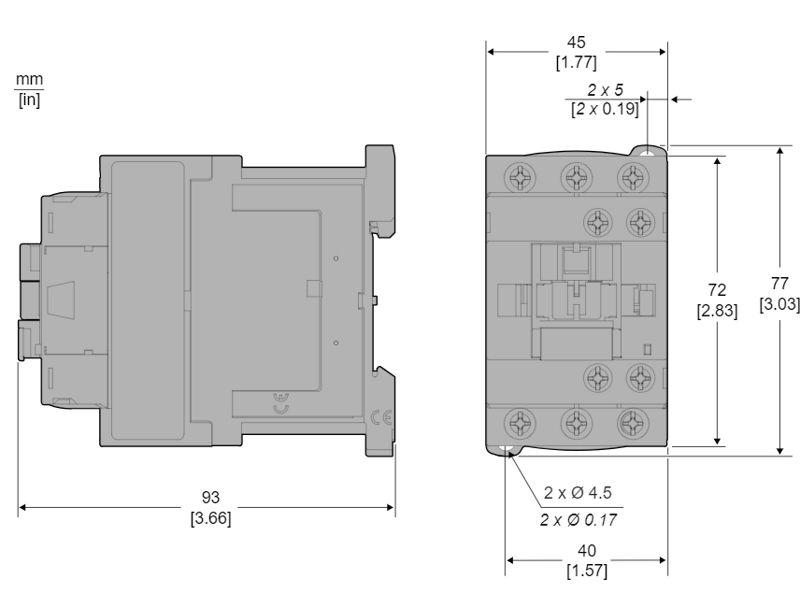 Stycznik mocy 24V DC 3P 1NC 18A AC3 7,5kW przemysłowy Easy TeSys Control LC1E1801BD SCHNEIDER ELECTRIC-1