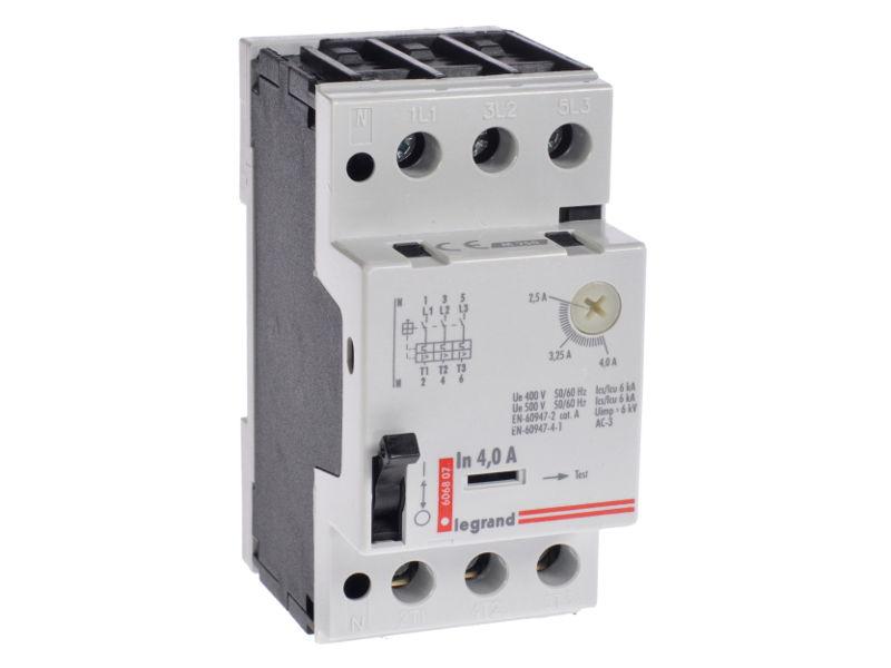 Wyłącznik silnikowy 3-fazowy 3P 2,5-4A 1,5kW M 250 606807 LEGRAND-1