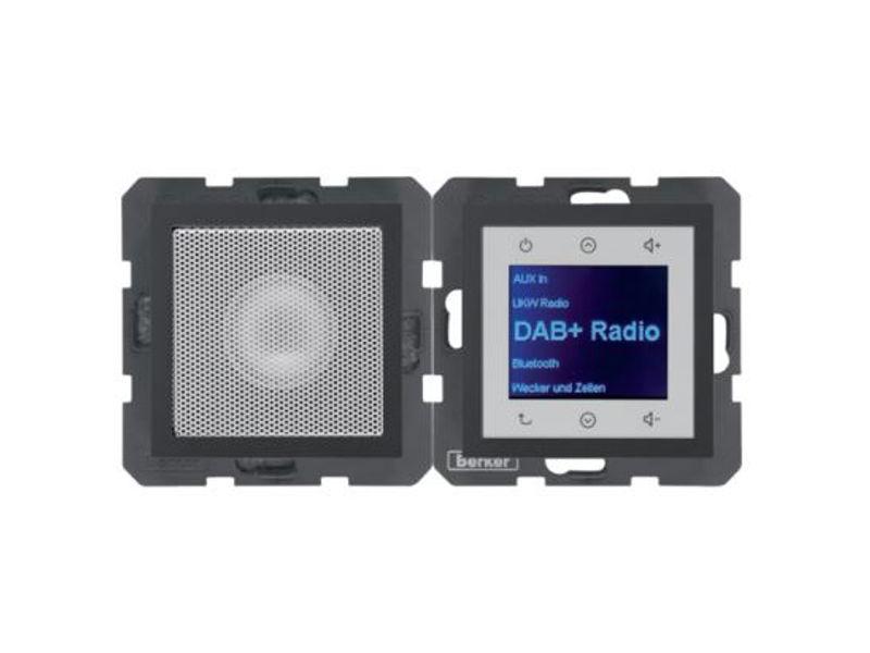 B.x Radio Touch DAB+ z głośnikiem antracyt mat 29801606 HAGER-0