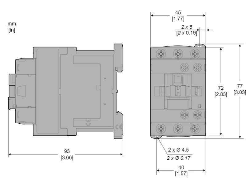 Stycznik mocy 24V DC 3P 1NO 9A AC3 4kW przemysłowy Easy TeSys Control LC1E0910BD SCHNEIDER ELECTRIC-1