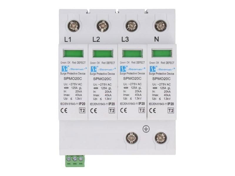 Ogranicznik przepięć Typ 2 (C) 4P 20kA 1,3kV SPMO20C 4P SPAMEL-1