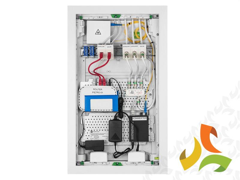 Rozdzielnica multimedialna 36 modułowa 3x12 drzwi białe wentylowane MSF RP IP30 2013-00 ELEKTRO-PLAST NASIELSK-3