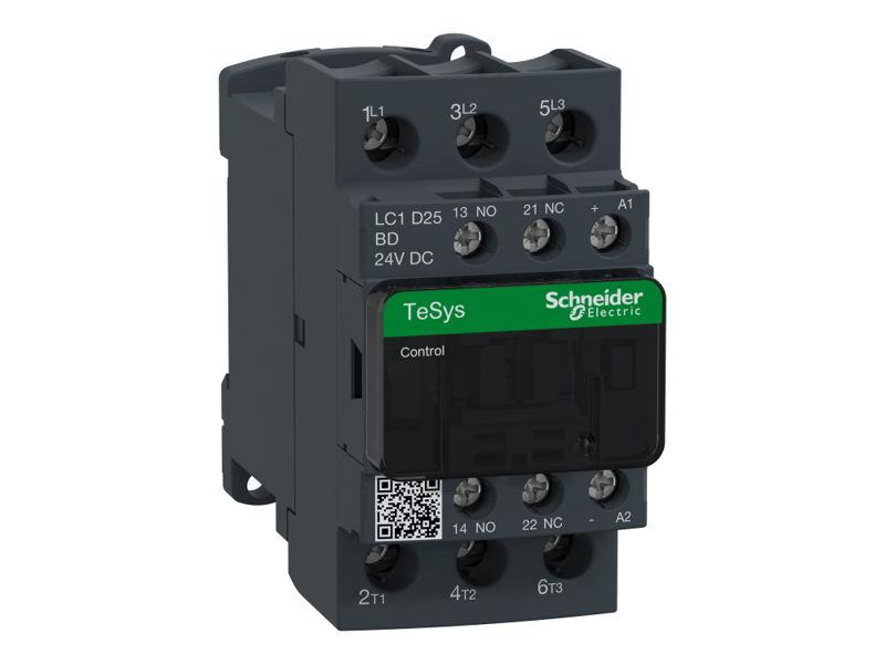 Stycznik mocy 24V DC 1NO+1NC 25A TeSys D AC3 LC1D25BD SCHNEIDER ELECTRIC-0