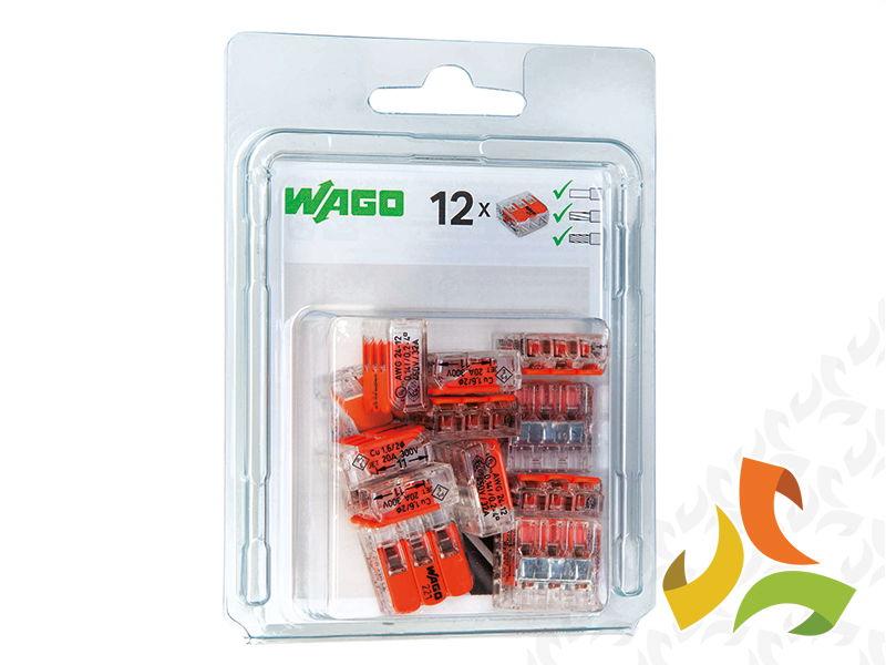 (blister 12szt) Złączka instalacyjna, szybkozłączka 3 x 0,2 - 4mm2 221-413 WAGO-0