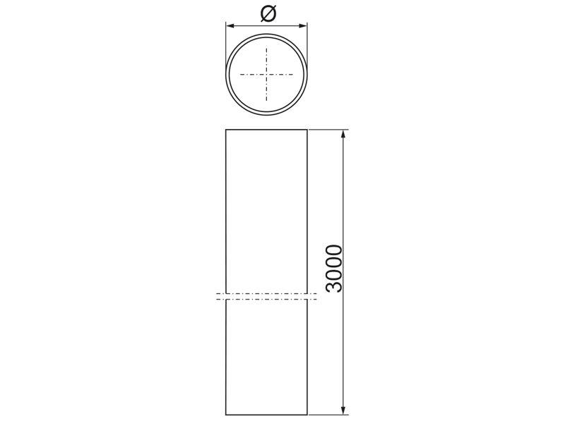 Rura cienkościenna RU40x1,5/3F 800588 BAKS-1