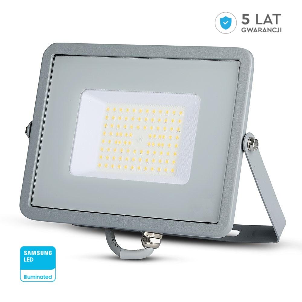 VT-56 50W Naświetlacz LED SMD Chip SAMSUNG barwa: 6400K obudowa: szara wydajność: 120lm/W 765 V-TAC-0