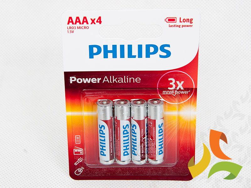 Bateria AAA, LR03 Power Alkaline, 1,5V LR03P4B blister - 4szt PHILIPS-2