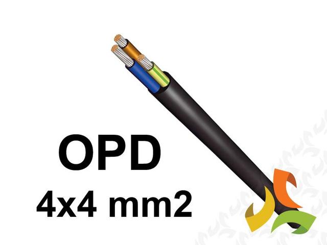 Przewód OnPd 4x4 mm2 (450/750V) gumowy oponowy H07RN-F (krążki 100m) G-011874 TELEFONIKA