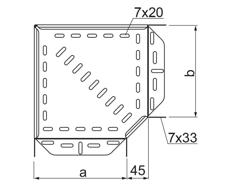 Kolanko 90st KKL200H42 grubość blachy 0,7mm 142120 BAKS-1