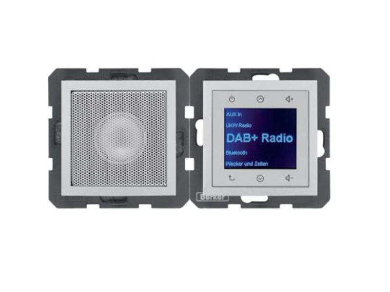 B.x Radio Touch DAB+ z głośnikiem alu mat 29801404 HAGER-0