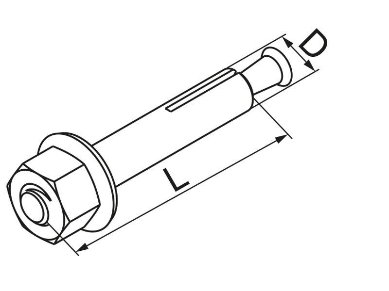 Śruba rozporowa SRO M6x30 803900 BAKS-1