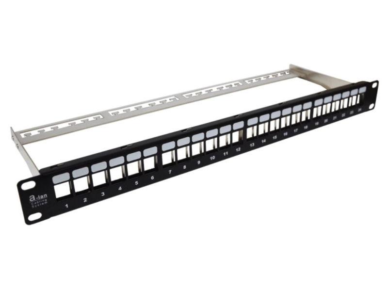 Patch panel 1U 19 24xRJ-45 PK020 A-LAN TECHNOLOGIE-0