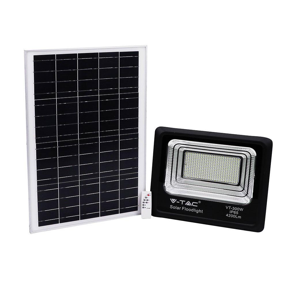 VT-300W Naświetlacz solarny LED barwa: 4000K 8578 V-TAC