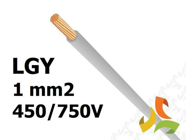 Przewód LGY 1,0 mm2 szary (450/750V) jednożyłowy linka H07V-K (krążki 100m) 5907702813660 ELEKTROKABEL