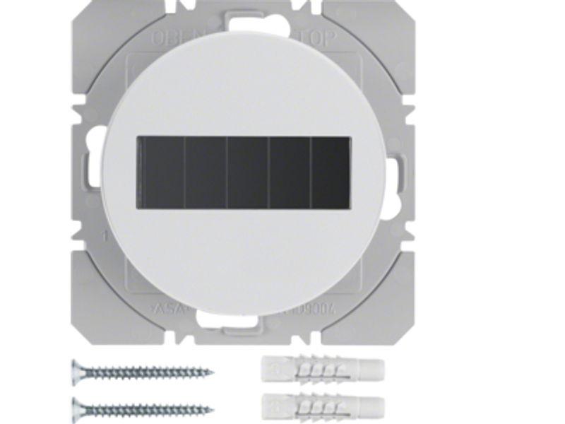 BERKER R.1/R.3 KNX RF Przycisk radiowy pojedynczy płaski z baterią słoneczną biały 85655139 HAGER-0