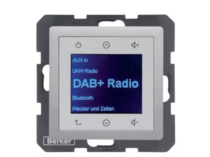 Q.x Radio Touch DAB+ alu aksamit 29846084 HAGER-0